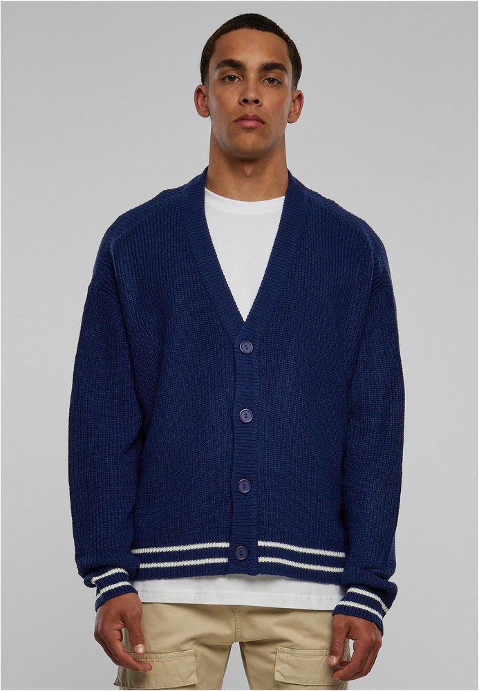 UrbanClassicsStrickjackeSportyBoxyCardiganSpaceblue-3XL