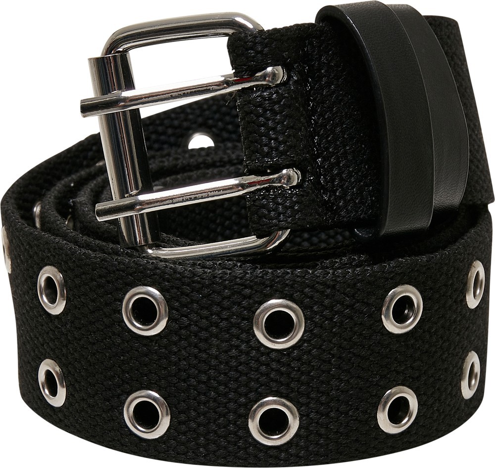 UrbanClassicsGrtelPolyesterEyeletBeltBlackSilver