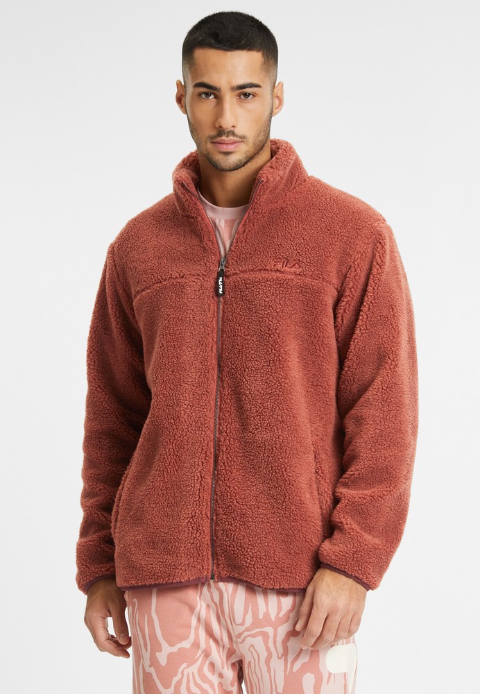 FilaLeichteJackeBraunlageSherpaFleeceJacketMarsala-2XL