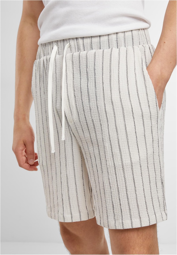 UrbanClassicsStripedCrinkleResortShortsTB7343OffwhiteBlack-3XL