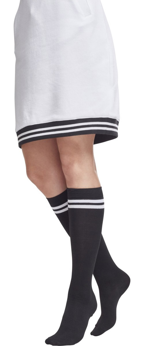 UrbanClassicsDamenSockenLadiesCollegeSocksBlackWhite