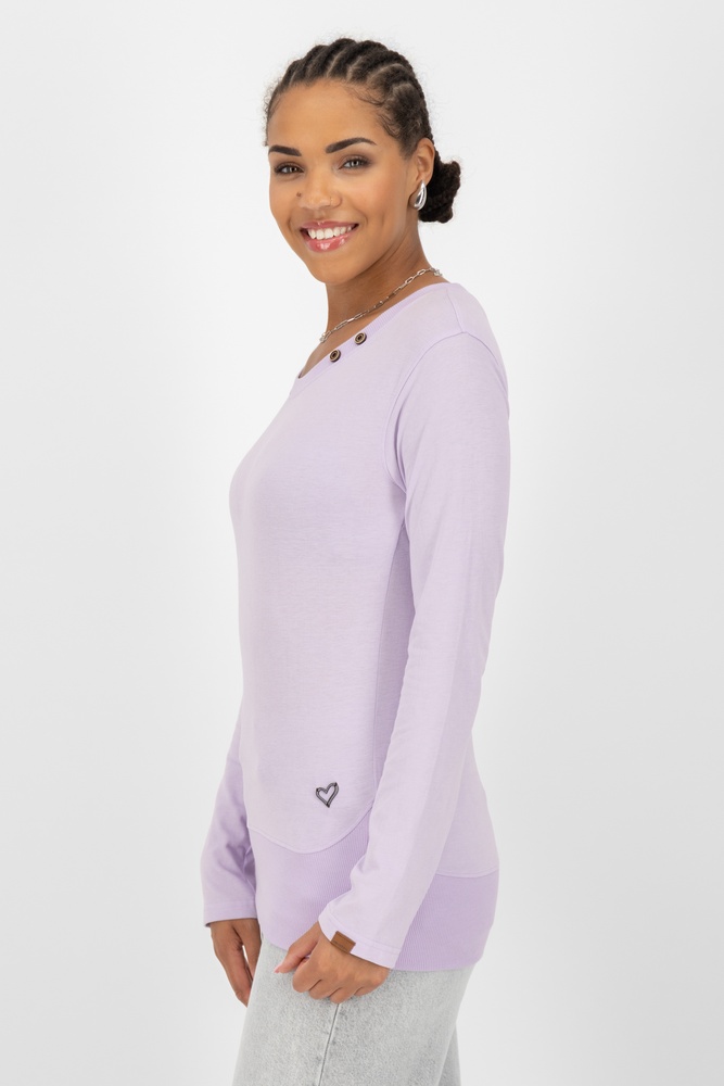 AlifeKickinDamenLongsleeveConnyAKA62008-9999GentleLavenderMelange-L
