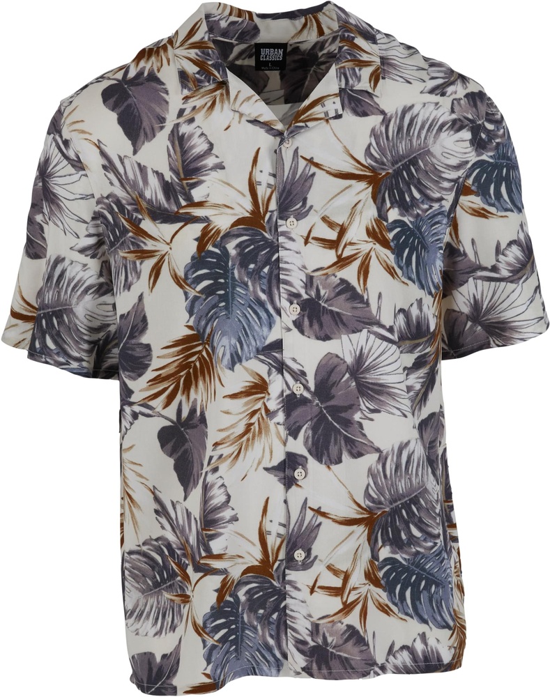 UrbanClassicsHemdViscoseAOPResortShirtTB4150Blueleaves-3XL