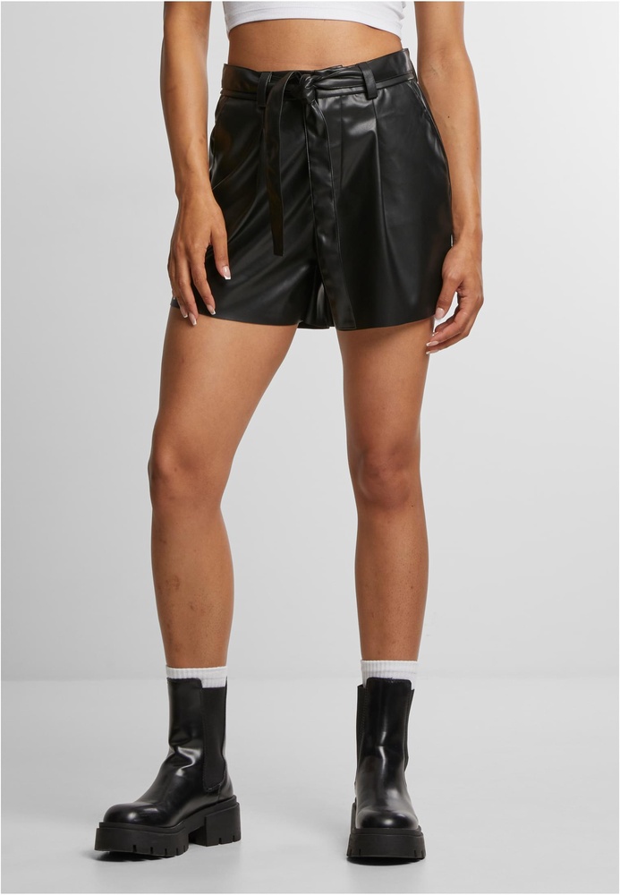 UrbanClassicsDamenLadiesSyntheticLeatherShortsTB6999