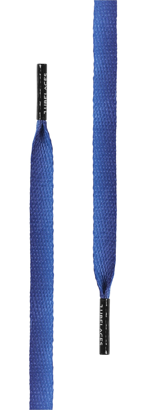 TubelacesSchnrsenkelWhiteFlatSundownerPackPackof5pcsBlue-130cm