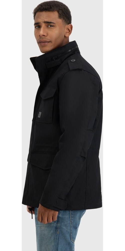 VintageIndustriesbergangsjackeBrentParkaBlack