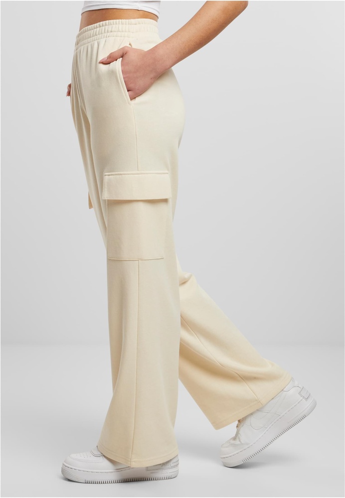 UrbanClassicsDamenLadiesBaggyLightTerrySweatPantsTB6857Whitesand-3XL