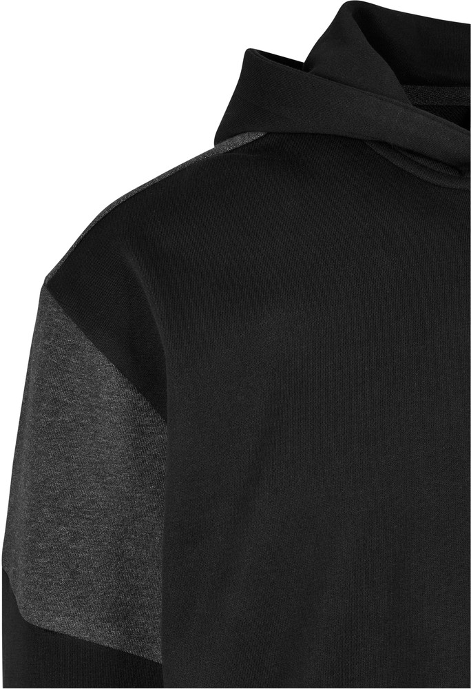 UrbanClassicsSweatshirtOversizedPatchZipHoodyBlackCharcoal