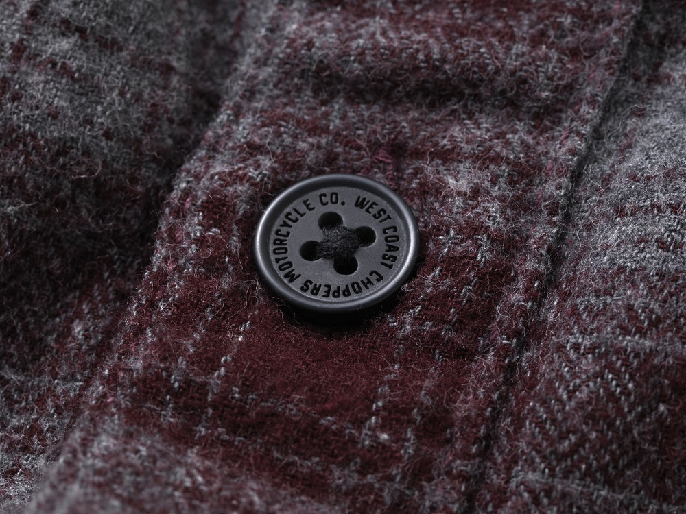 WCCWestCoastChoppersHerrenHemdRigidFlannelWCCWS157BG