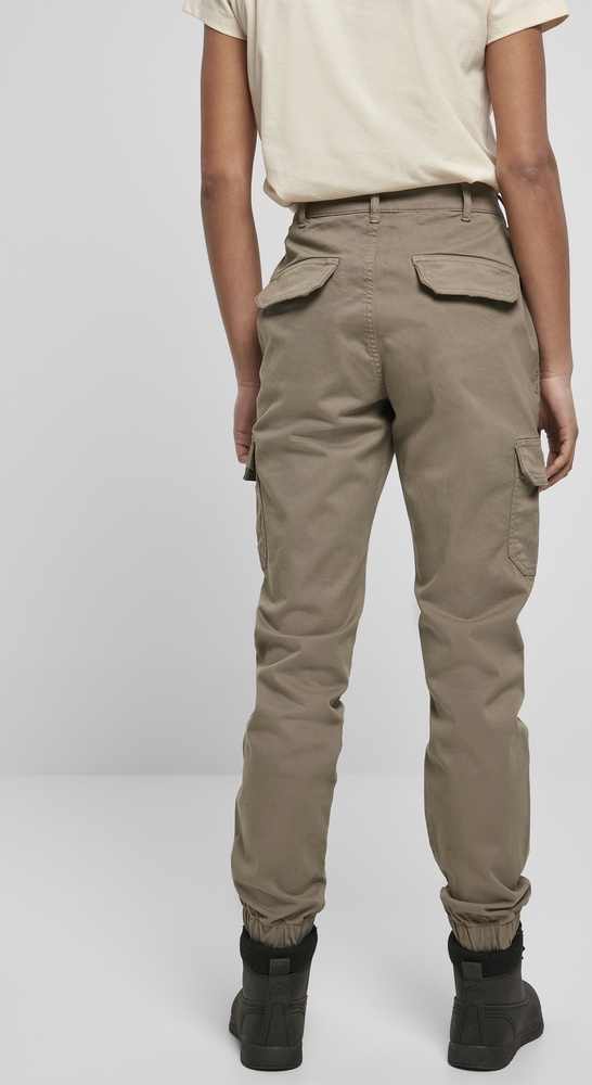 UrbanClassicsDamenHoseLadiesHighWaistCargoPantsSofttaupe-26