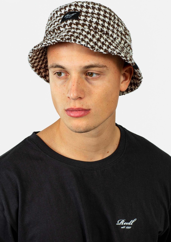ReellHutBucketHat1409-002-05-035BrownWhite
