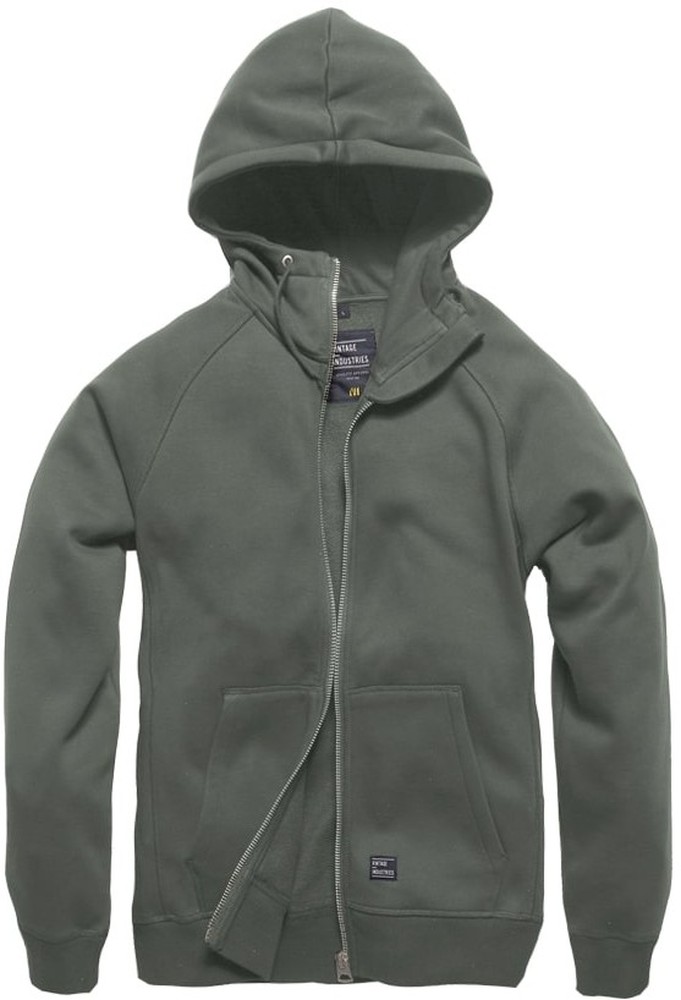 VintageIndustriesSweatjackeBasingHoodedSweatshirtMidGrey-S