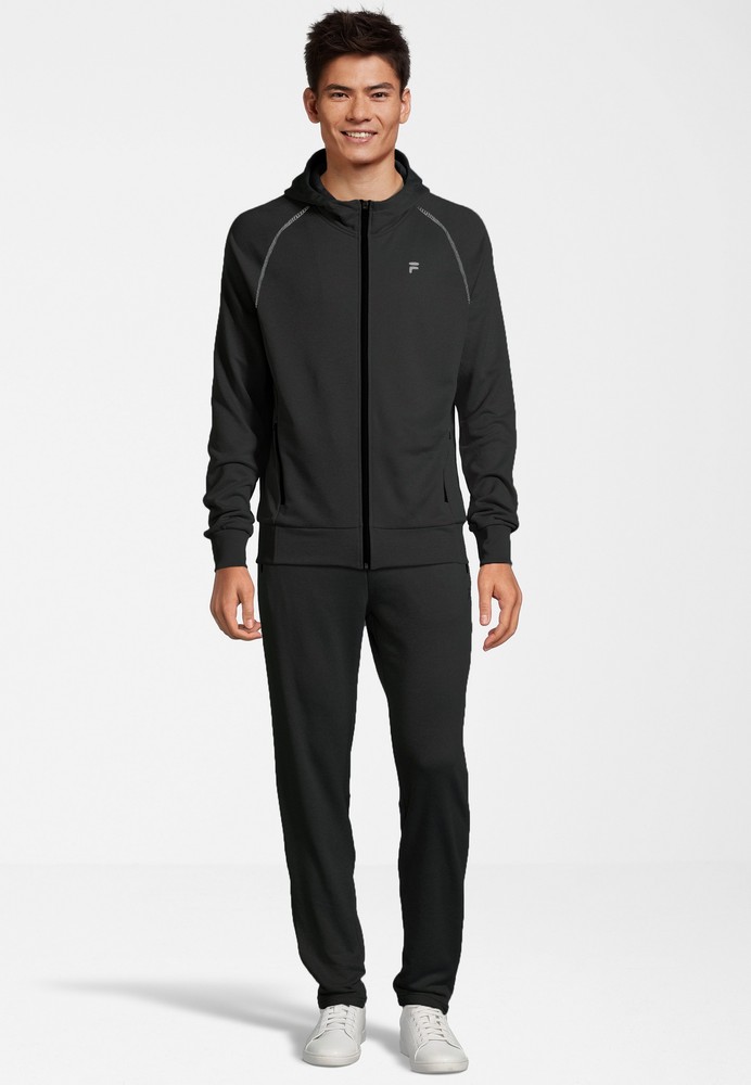 FilaKapuzenpulloverLageSlimJacketBlack-XS