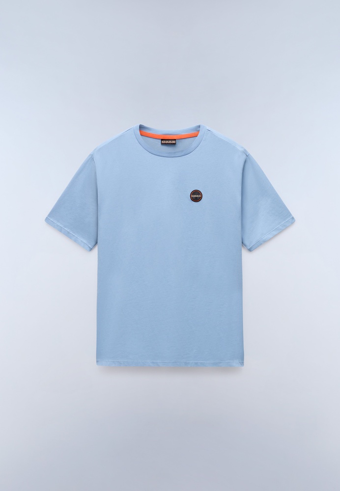 NapapijriT-ShirtS-BadgeSs1NP0A8949FadedDenimI84-XS