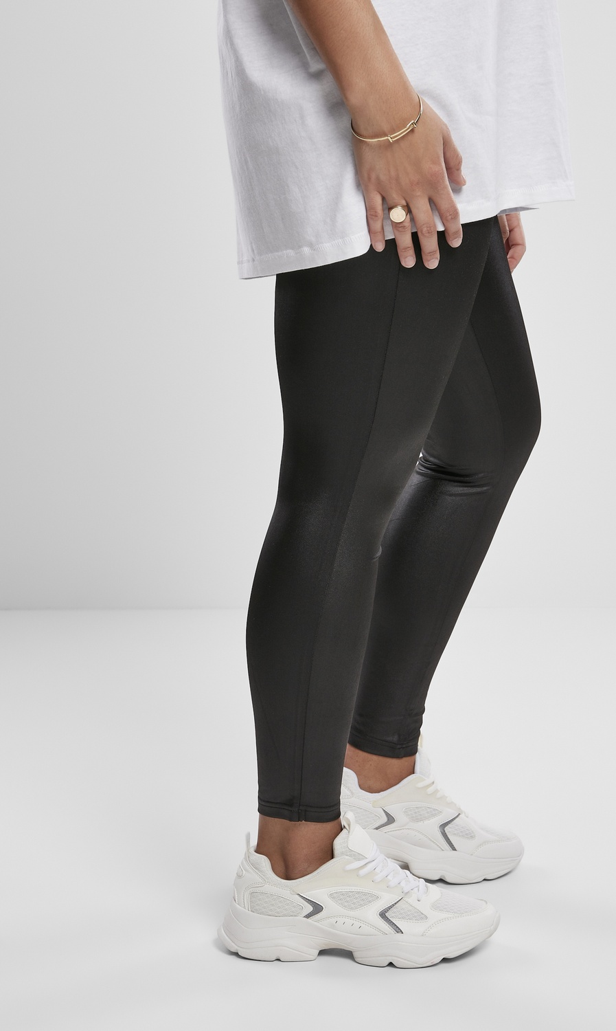 UrbanClassicsDamenLeggingsLadiesImitationLLeggingsBlack