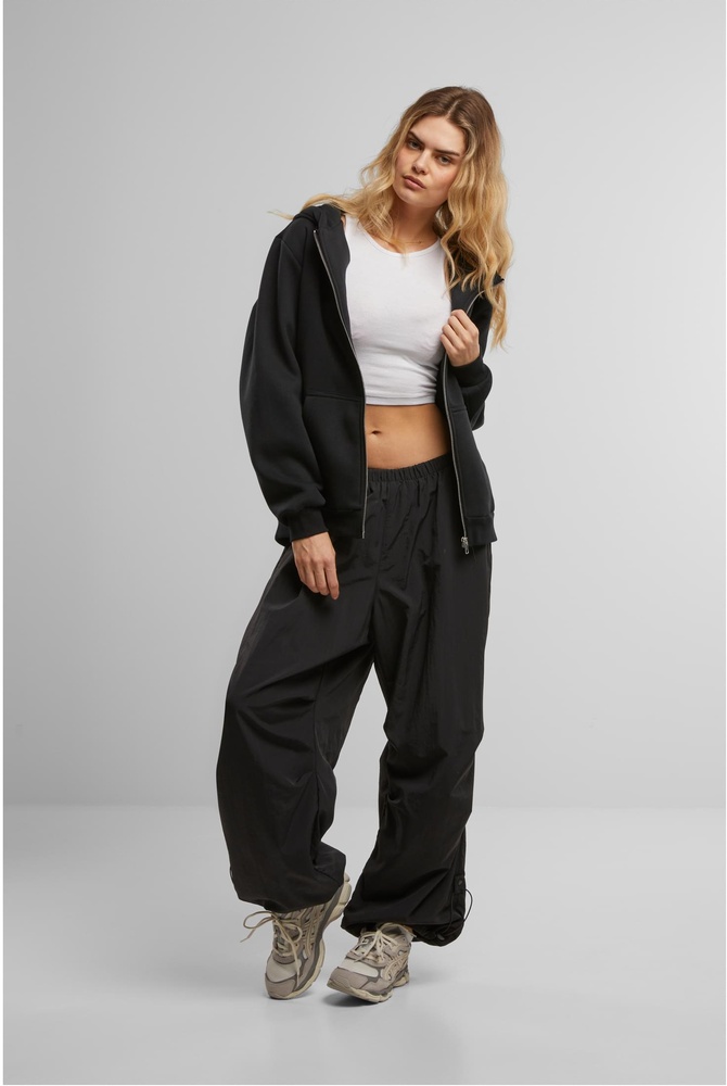 MissTeeDamenPeaceSignEMBFluffyZipHoodyMST280