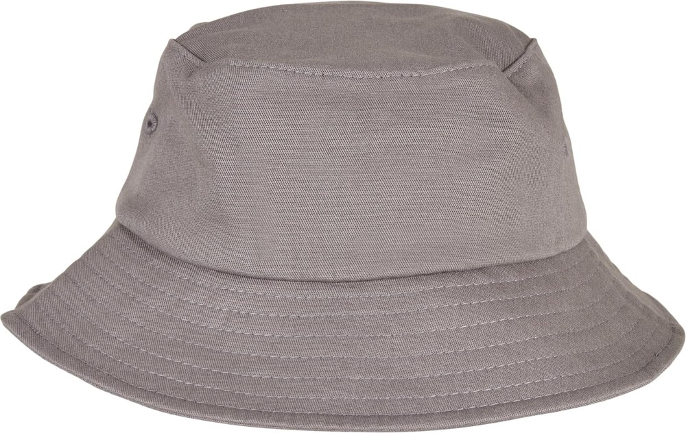 FlexfitKinderCottonTwillBucketHatKidsGrey