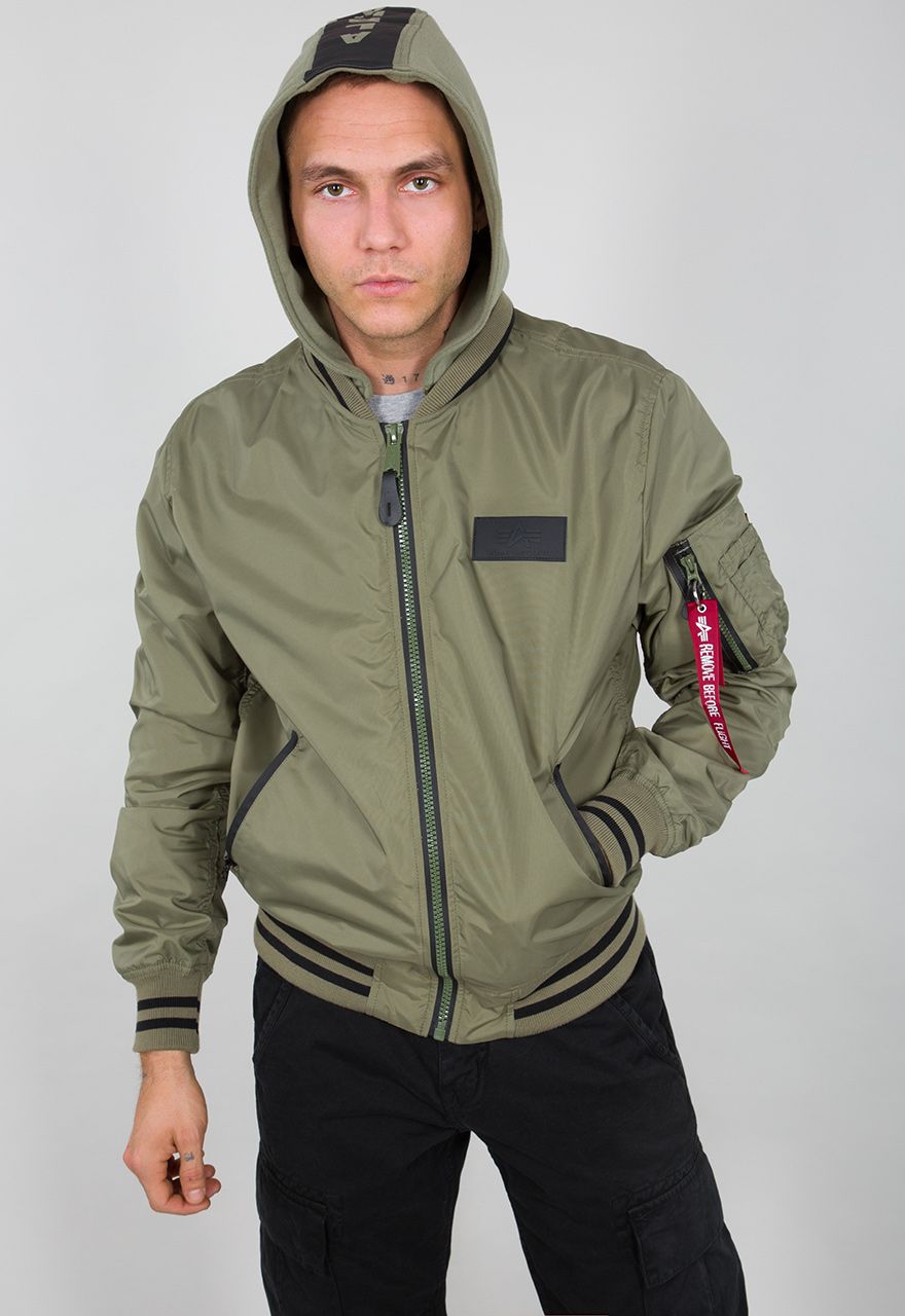 AlphaIndustriesMA-1TTHoodDefenseJackeOlive-XXL
