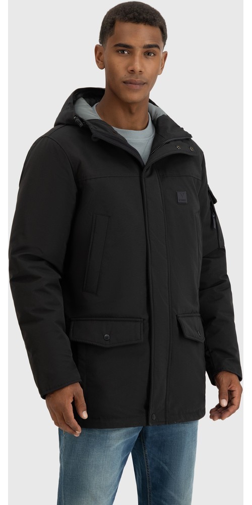 VintageIndustriesFunktionsjackeGavynParkaBlack
