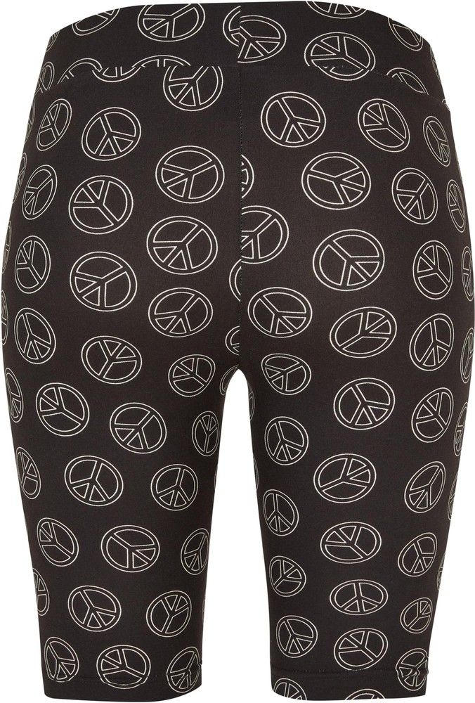 UrbanClassicsDamenLadiesSoftAOPCycleShortsBlackpeace-3XL