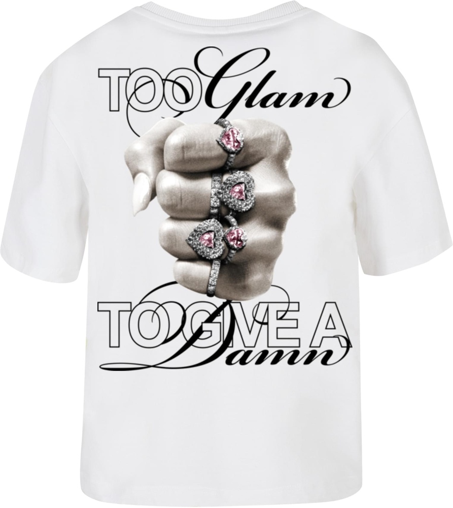 MissTeeDamenT-ShirtGiveADamnTeeMST180White-3XL