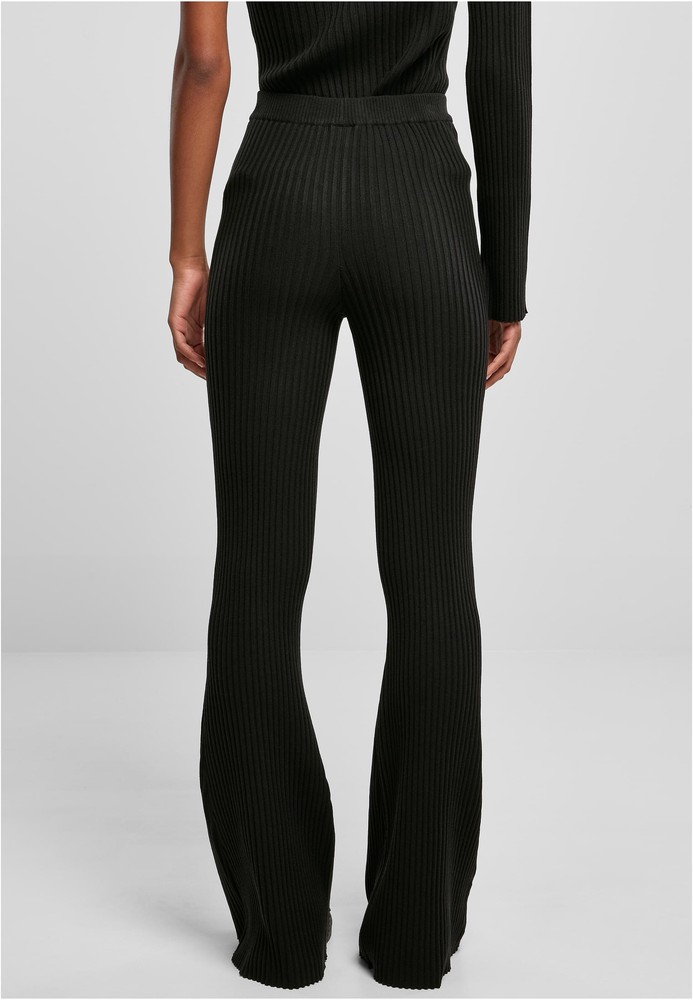 UrbanClassicsDamenLadiesFlaredRibKnitLeggingsBlack-3XL