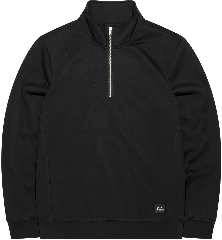 VintageIndustriesZipPulloverBoulderSweaterBlack-M