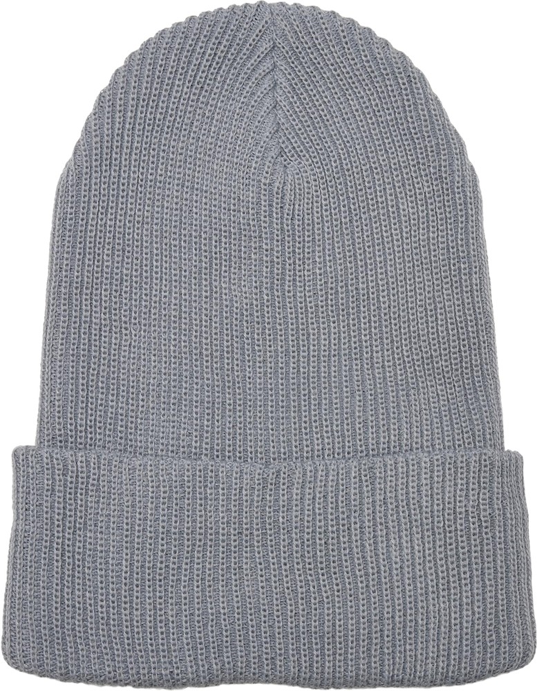 FlexfitMtzeRecycledYarnRibbedKnitBeanieGrey