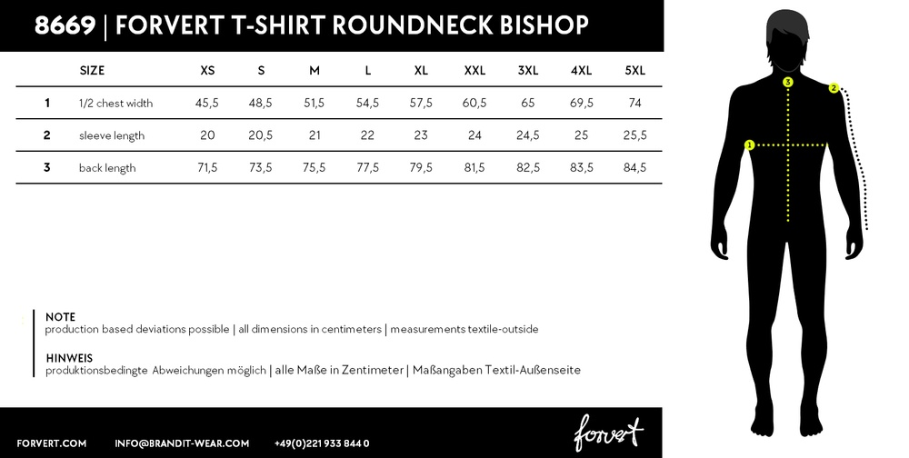 BranditForvertT-ShirtRoundneckBishop8669