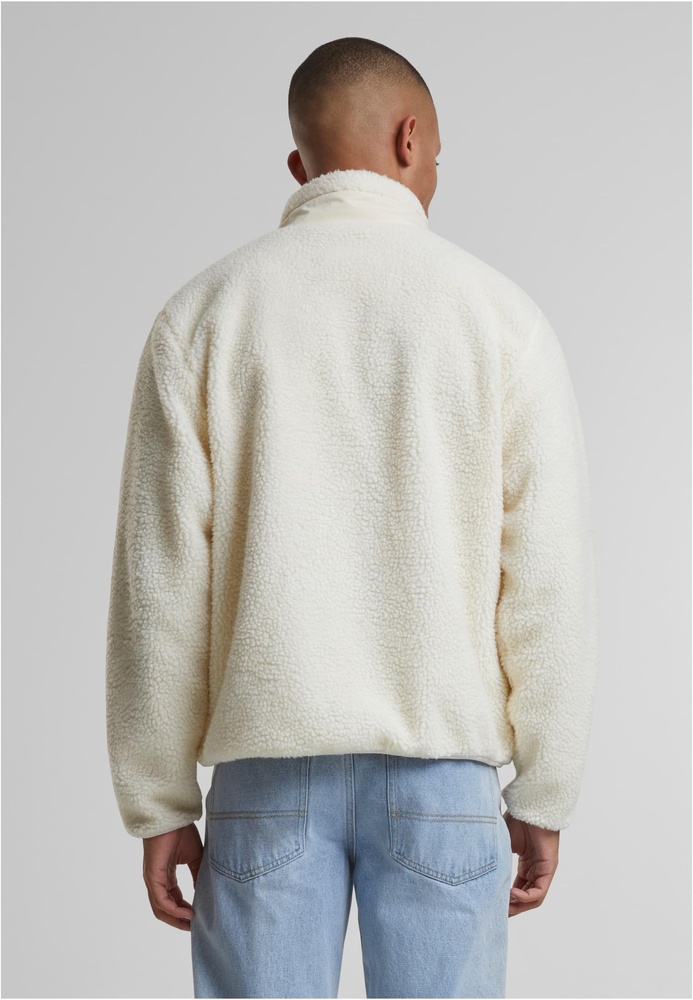 UrbanClassicsTeddyJacketWithStandUpCollarTB7260Whitesand-3XL