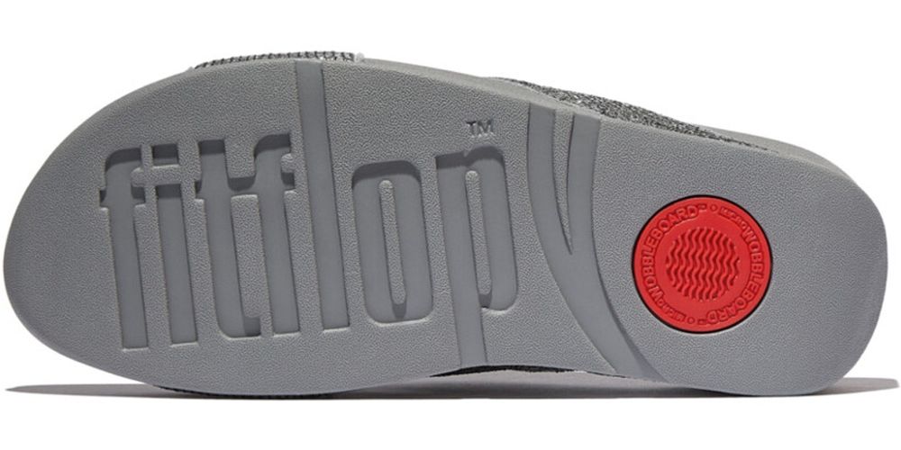 FitFlopDamenSandalenLuluCrinkled-ShimmerCrossSlidesE1BSilvereen-36