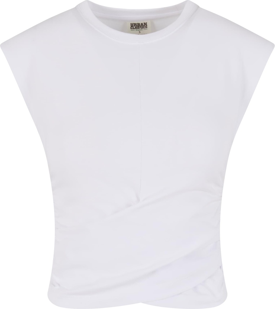 UrbanClassicsDamenLadiesCroppedWrappedTopTB7450White-3XL