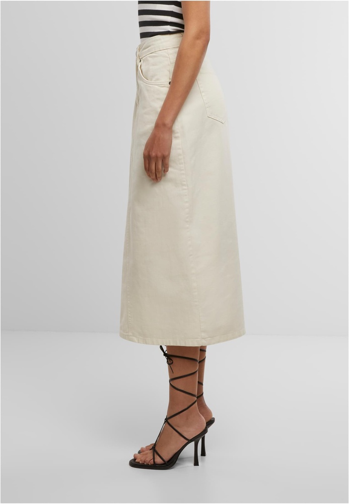 UrbanClassicsDamenRockLadiesSoftDenimMidiSkirtTB7443Whitesand-26