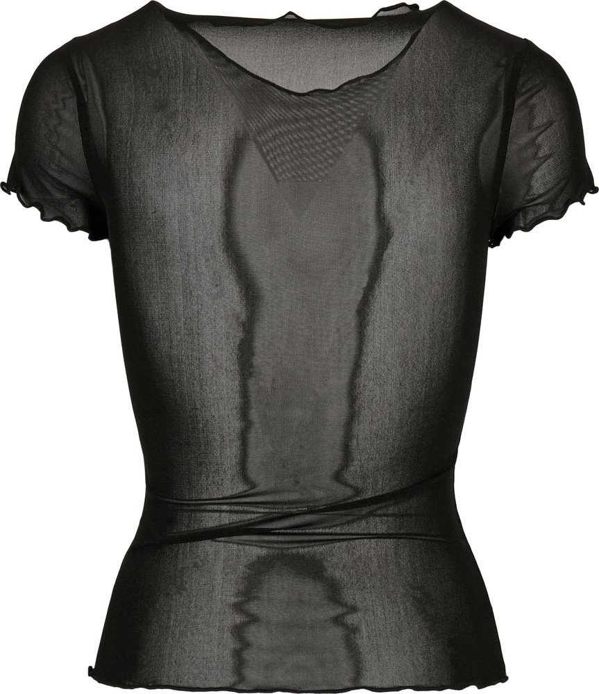 UrbanClassicsDamenLadiesMeshTeeBlack