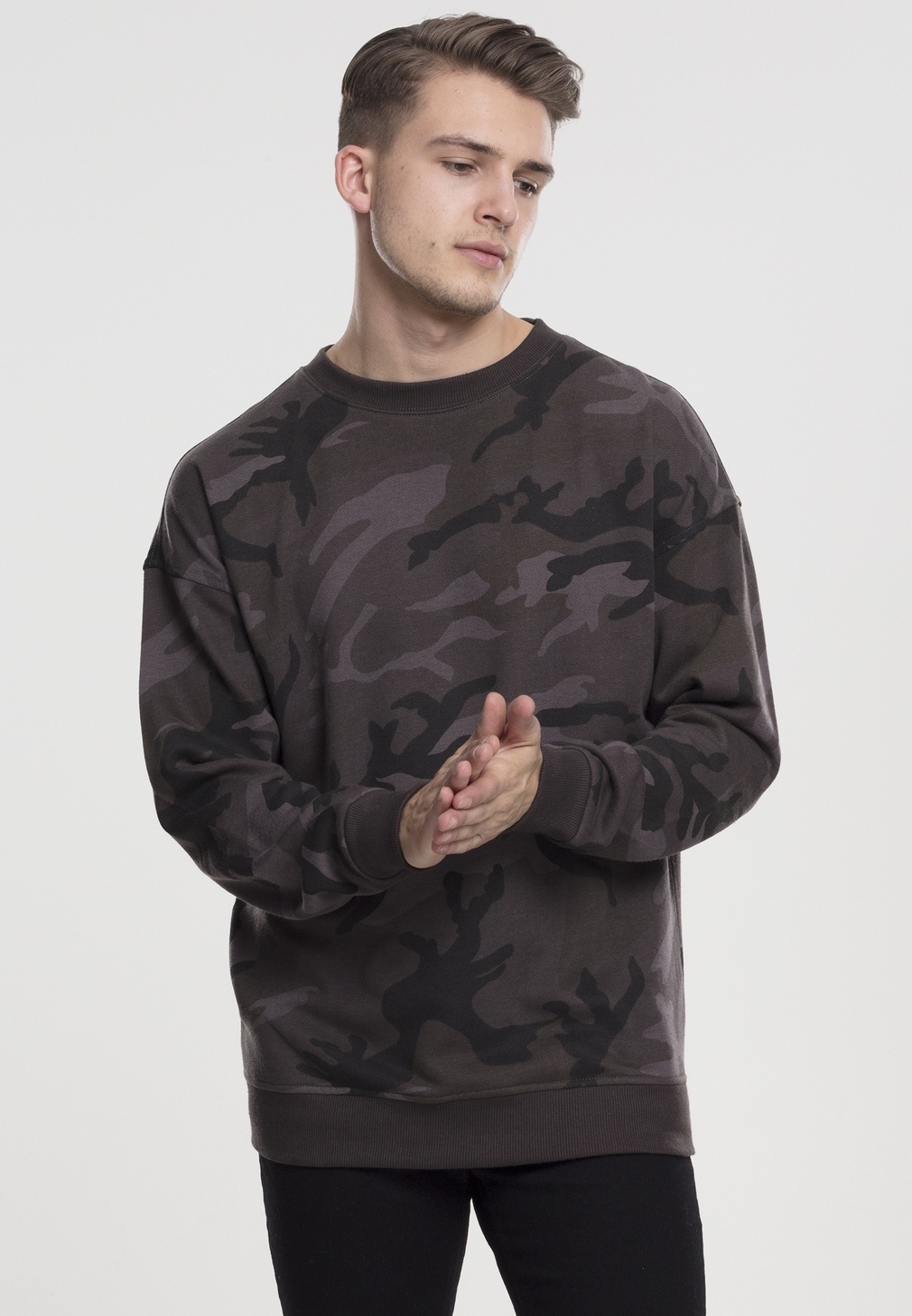 UrbanClassicsPulloverCamoCrewneckDarkCamouflage-L
