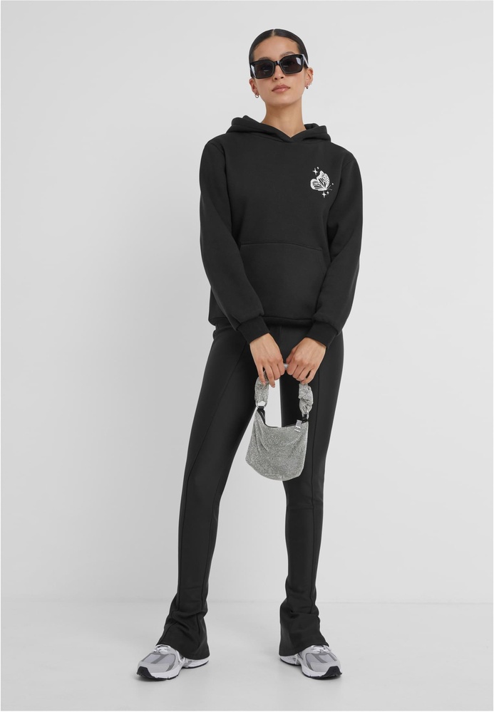 MissTeeDamenWildestDreamsLadiesFluffyHoodyMST208Black-3XL