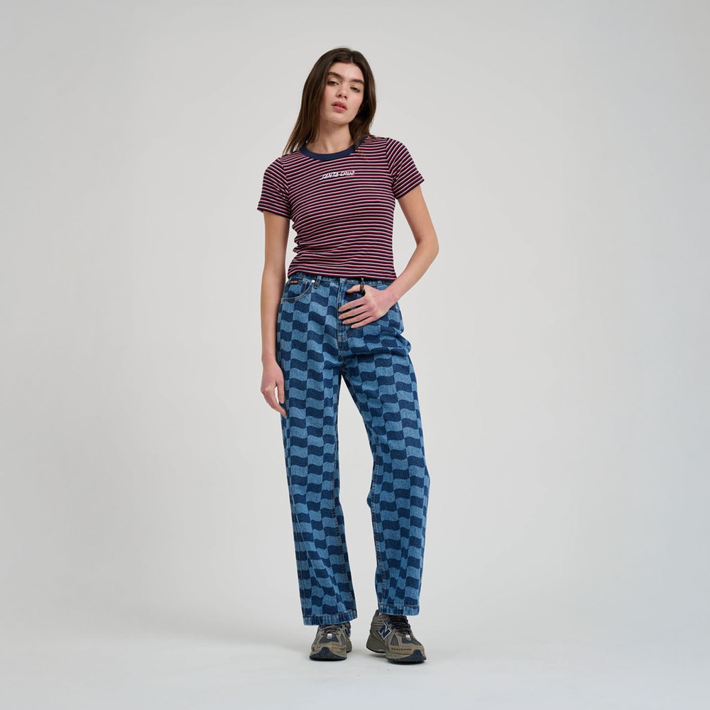 SantaCruzDamenStripLogoEmbT-ShirtSCW-X1659