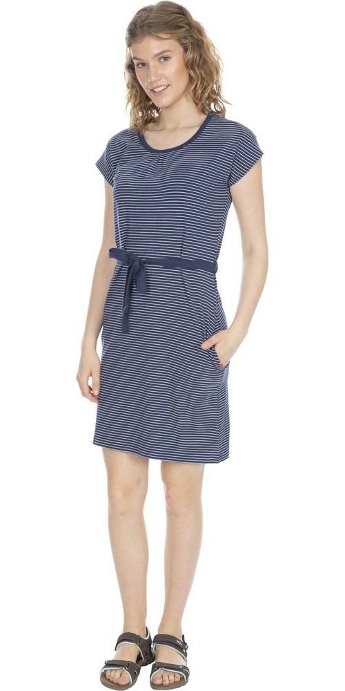 TrespassDamenKleidLidia-FemaleDressNavyStripe