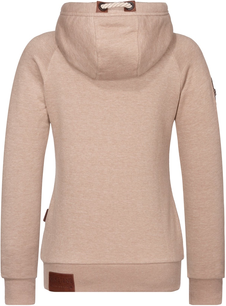 NaketanoDamenHoodieBrazzo1801-0301MoccaMelange-XS