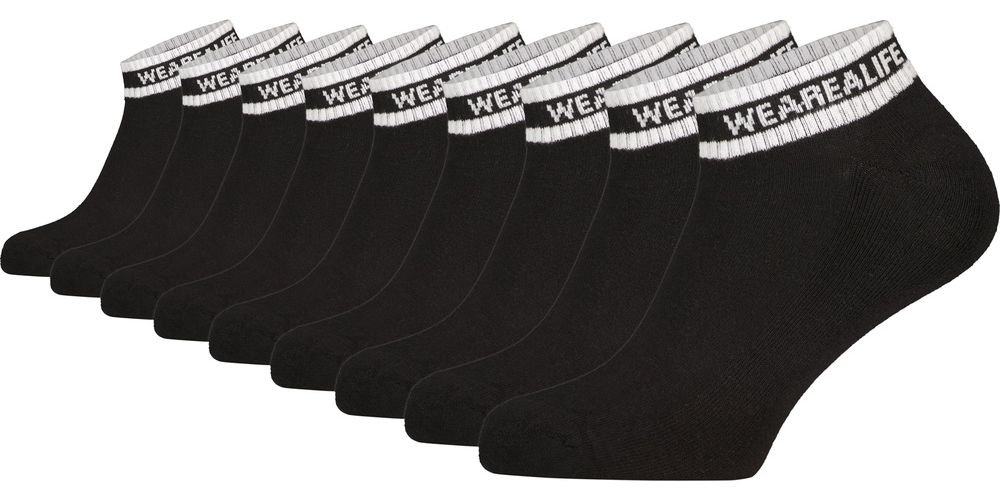 AlifeKickinDamenSockenBayaAKSneakerSocks9erPack44024-9999Black-35-38