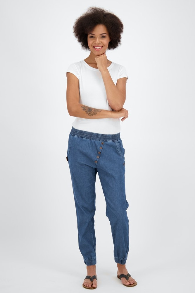 AlifeKickinDamenHoseAlexisAKDNMPantDarkDenim