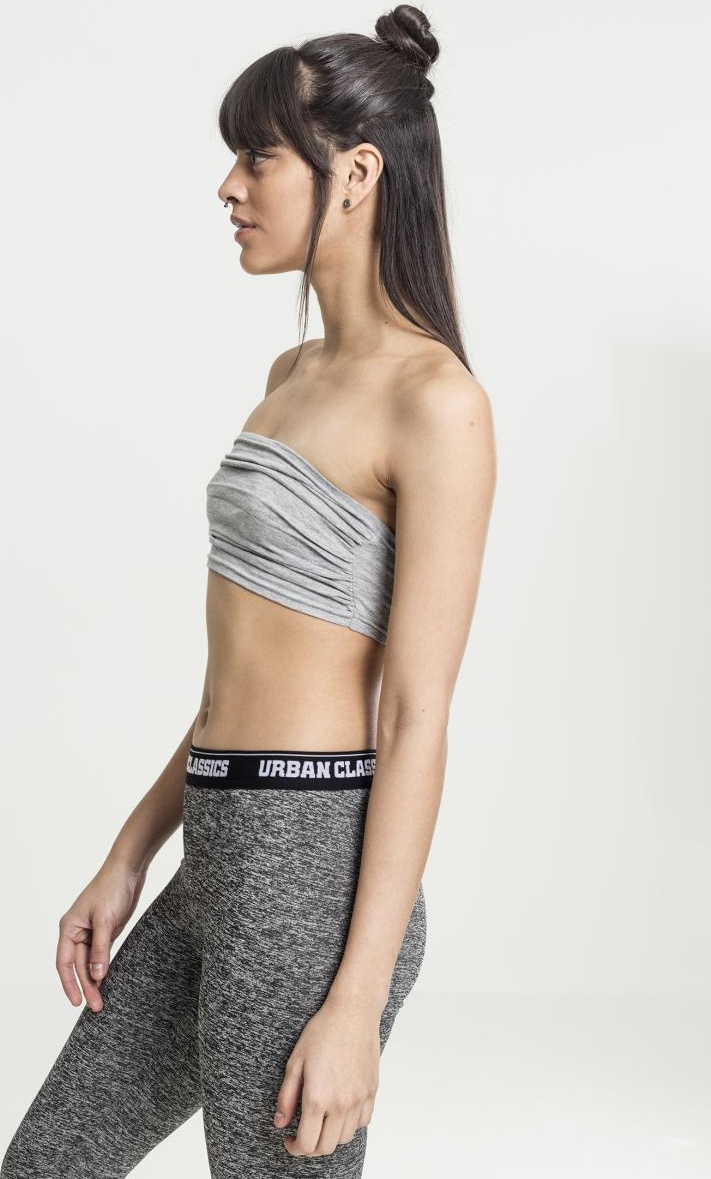 UrbanClassicsFemaleShirtLadiesBandeauTopGrey-L