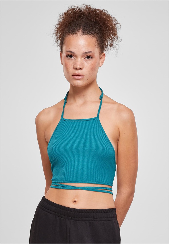 UrbanClassicsDamenLadiesRibTrapezeCroppedTop