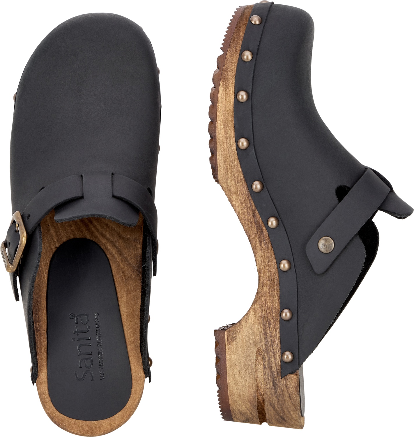 SanitaDamenOffenerClogWood-KristelOpenBlack