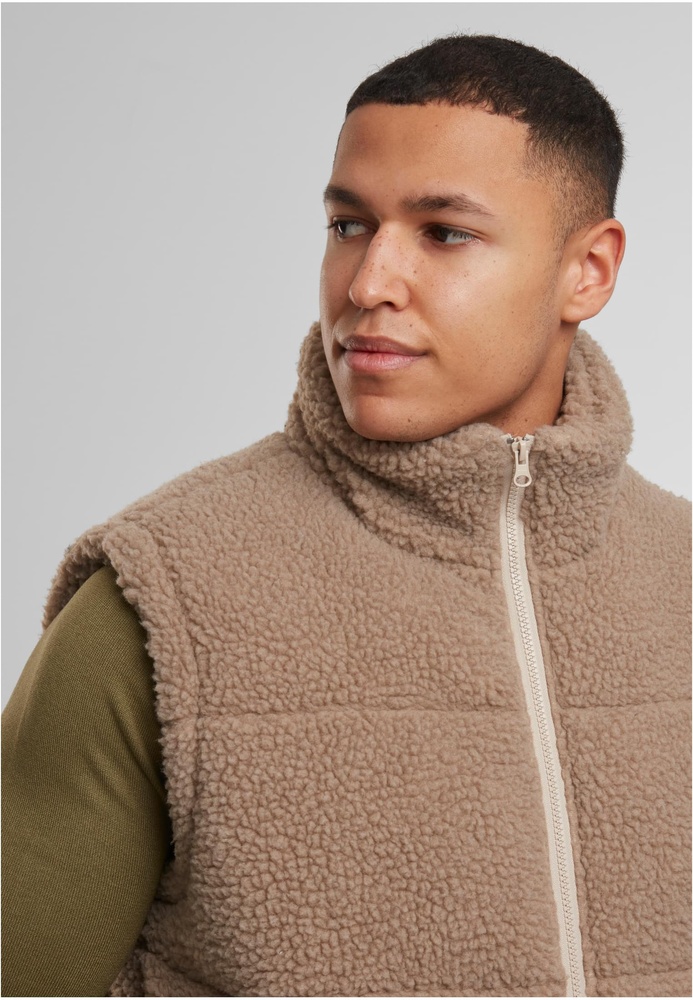 UrbanClassicsVestBasicTeddyPufferTB7939Darktaupe-3XL
