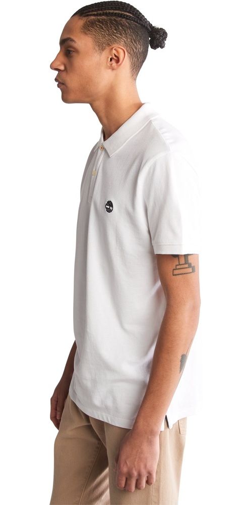 TimberlandOysterRiverTFOChestLogoShortsleevePoloSlim0A2BS1White-XXL