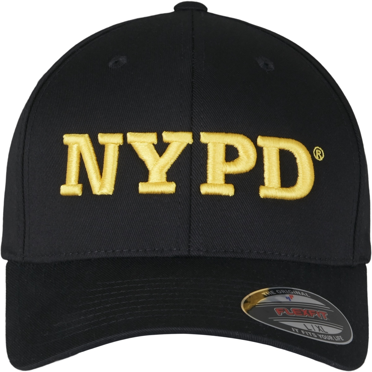 YUPOONGIncCapNYPD3DLogoFlexfitCapinBlack