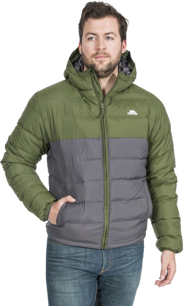 TrespassJackeOskar-MalePaddedJacketMoss-L