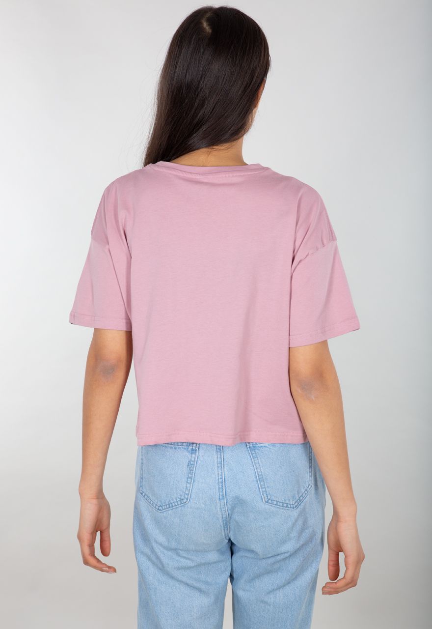 AlphaIndustriesFemaleShirtBasicTCOSWomenSilverPink