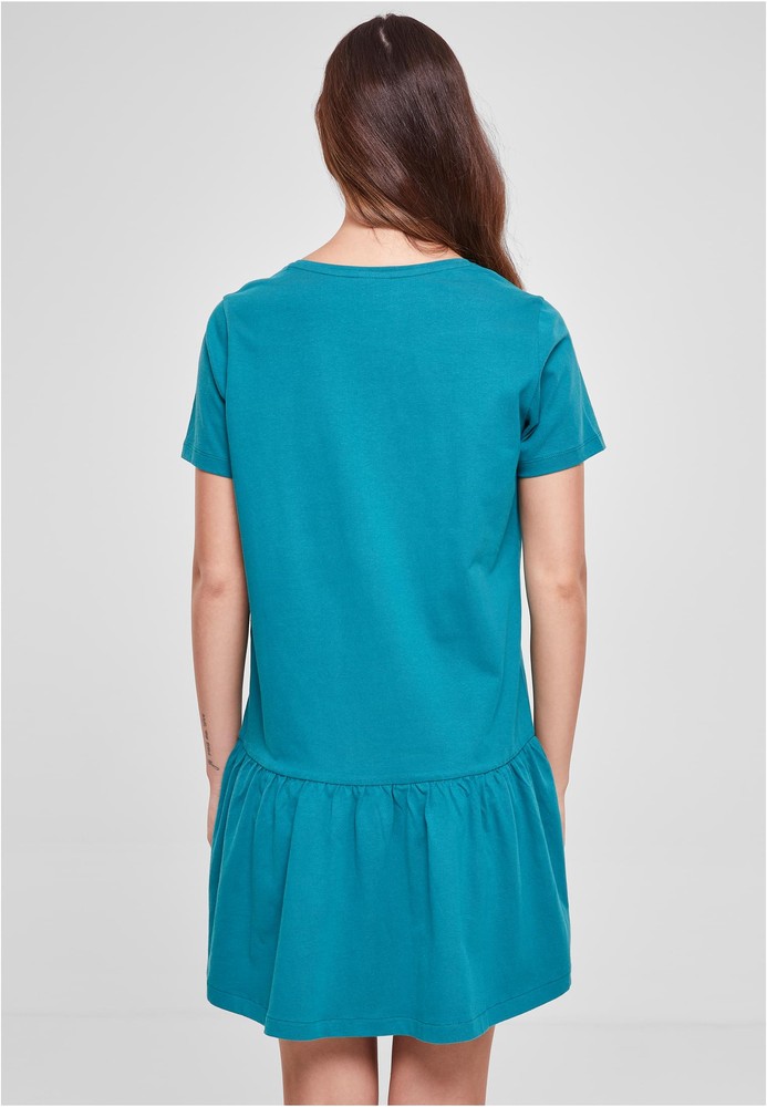 UrbanClassicsDamenLadiesValanceTeeDressWatergreen-3XL